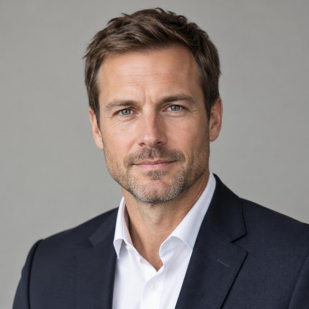 Portrait of a man in a dark suit